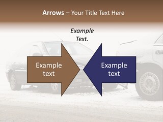 Broken Road Winter PowerPoint Template