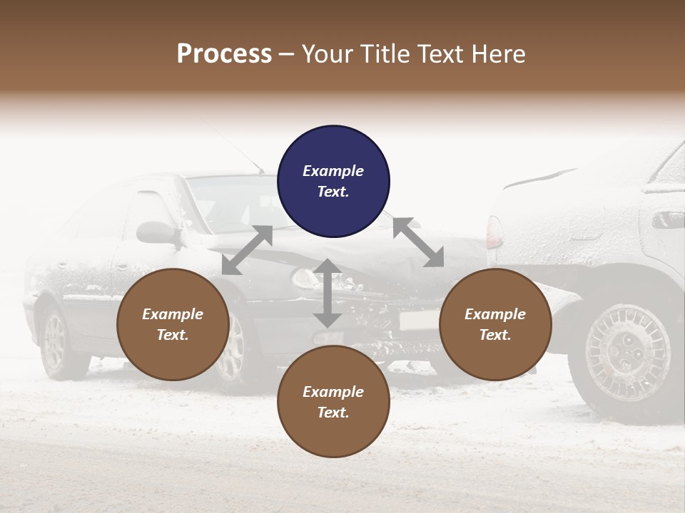 Broken Road Winter PowerPoint Template