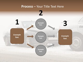 Broken Road Winter PowerPoint Template