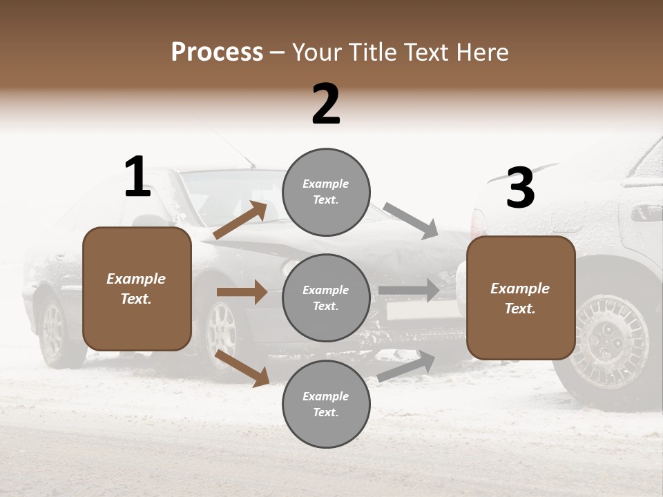 Broken Road Winter PowerPoint Template