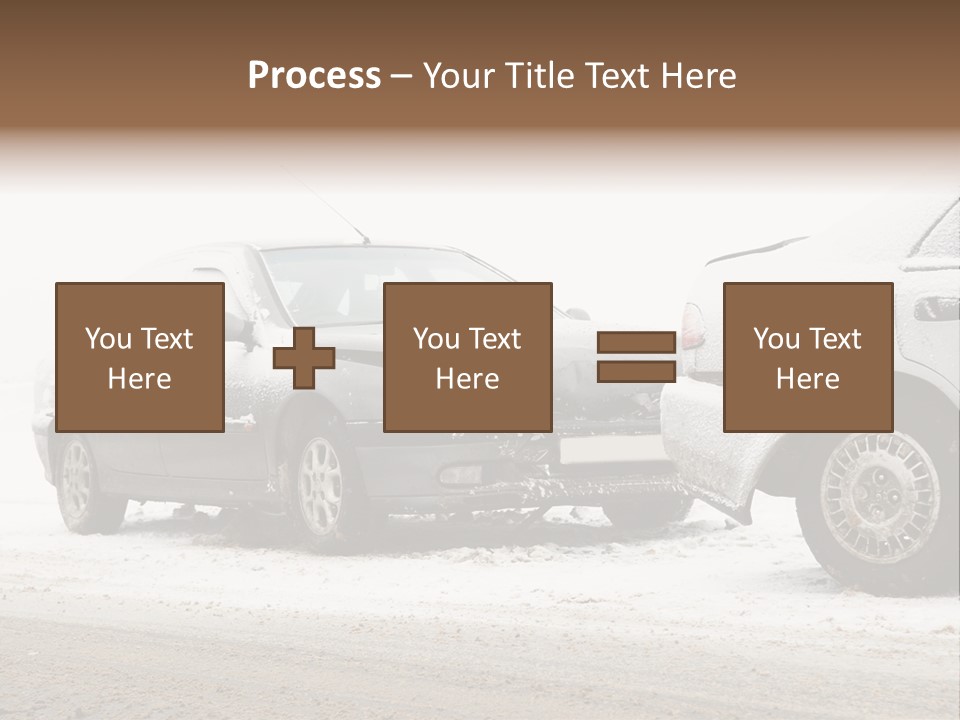 Broken Road Winter PowerPoint Template