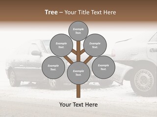 Broken Road Winter PowerPoint Template