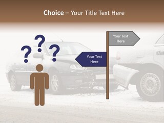 Broken Road Winter PowerPoint Template