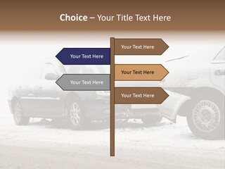 Broken Road Winter PowerPoint Template