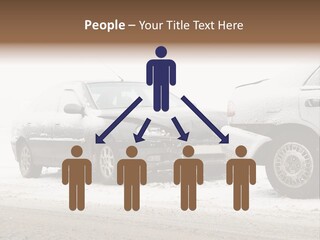 Broken Road Winter PowerPoint Template