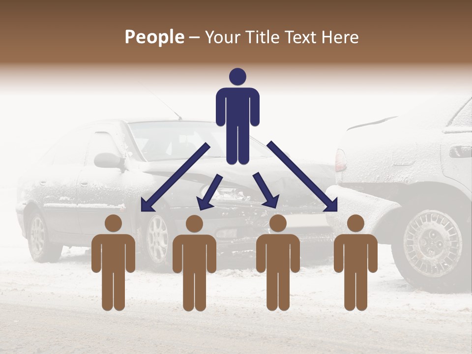 Broken Road Winter PowerPoint Template