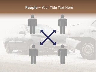 Broken Road Winter PowerPoint Template