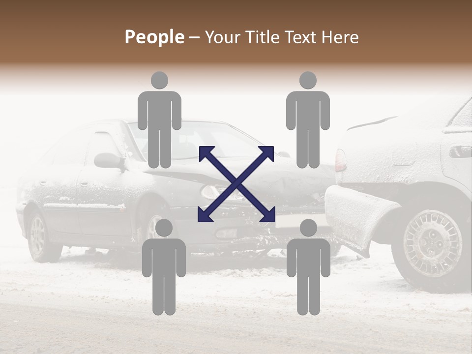 Broken Road Winter PowerPoint Template