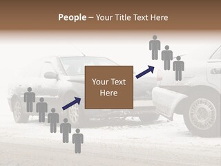 Broken Road Winter PowerPoint Template