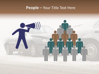 Broken Road Winter PowerPoint Template
