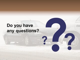 Broken Road Winter PowerPoint Template