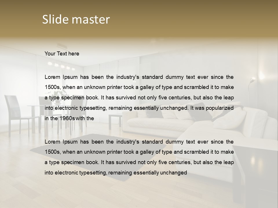Modern Floor Solid PowerPoint Template
