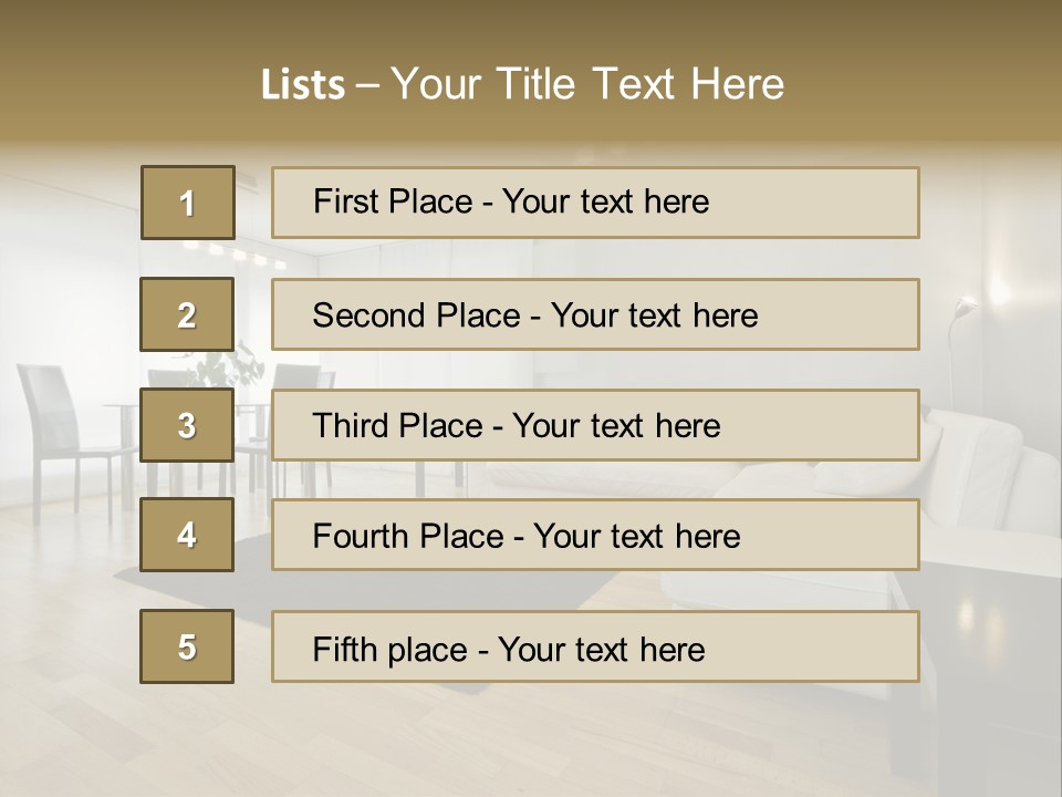 Modern Floor Solid PowerPoint Template