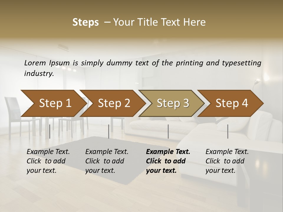 Modern Floor Solid PowerPoint Template