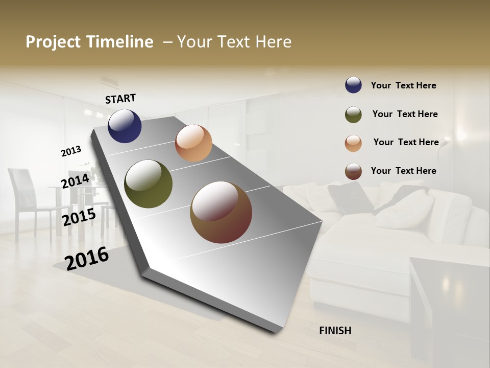 Modern Floor Solid PowerPoint Template