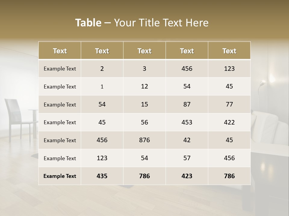 Modern Floor Solid PowerPoint Template
