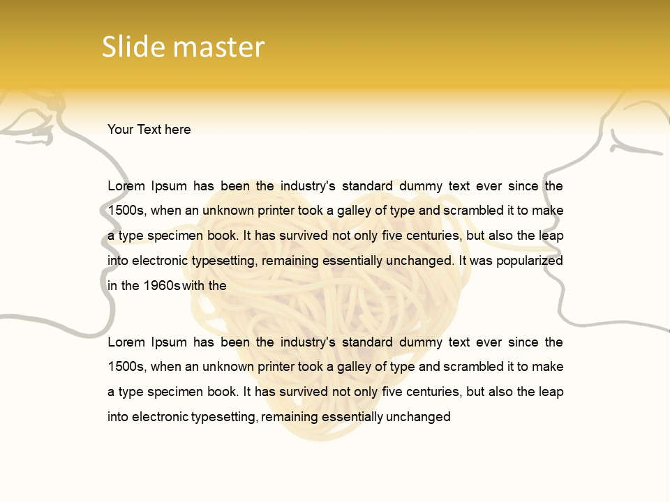 Behavior Vacations Spaghetti PowerPoint Template