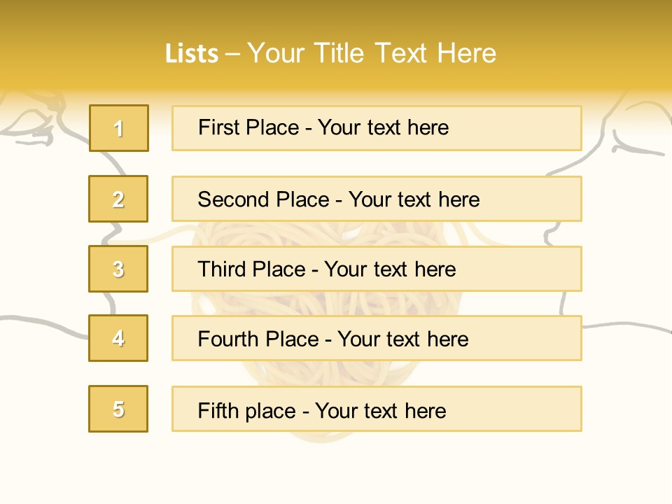 Behavior Vacations Spaghetti PowerPoint Template