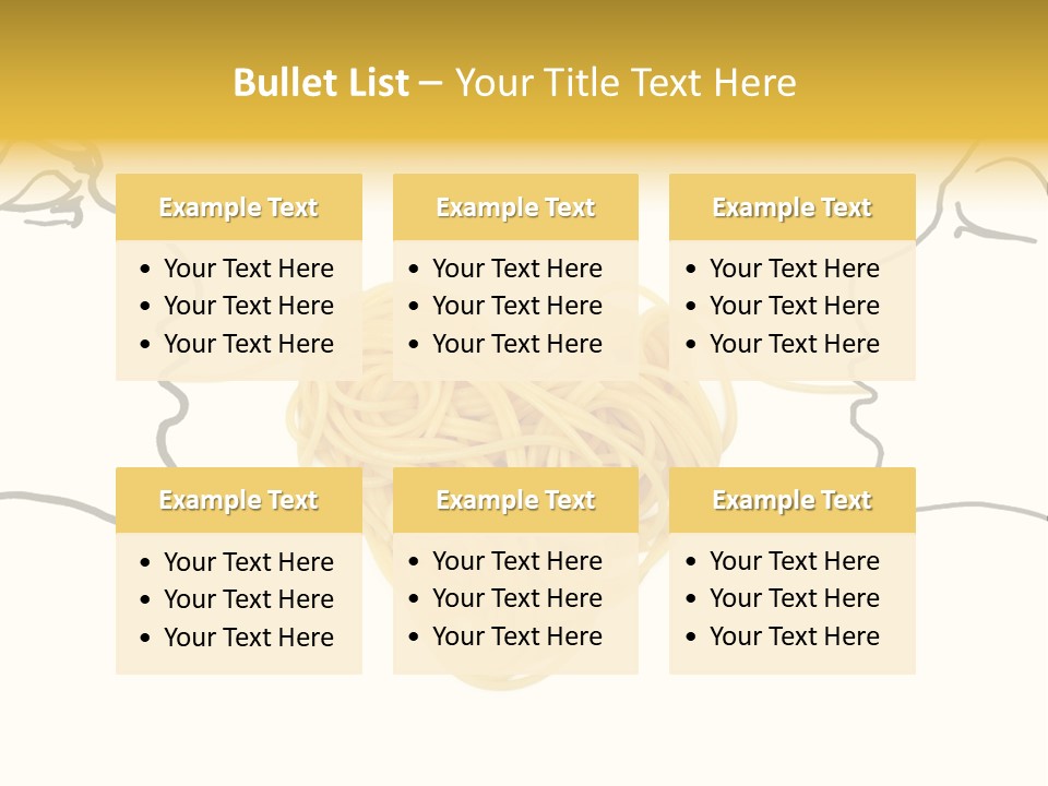 Behavior Vacations Spaghetti PowerPoint Template