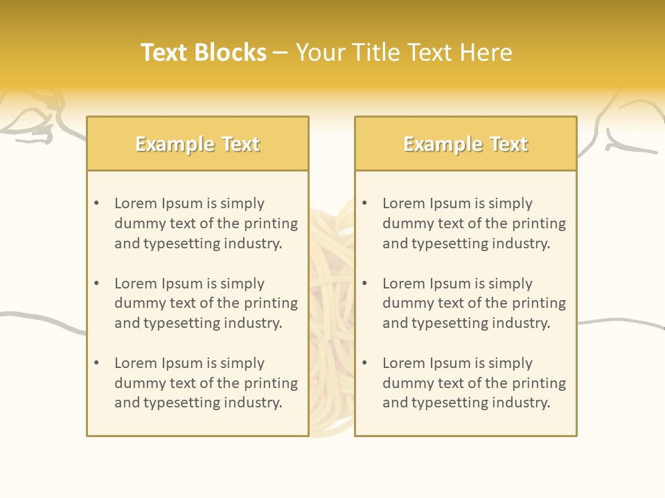 Behavior Vacations Spaghetti PowerPoint Template