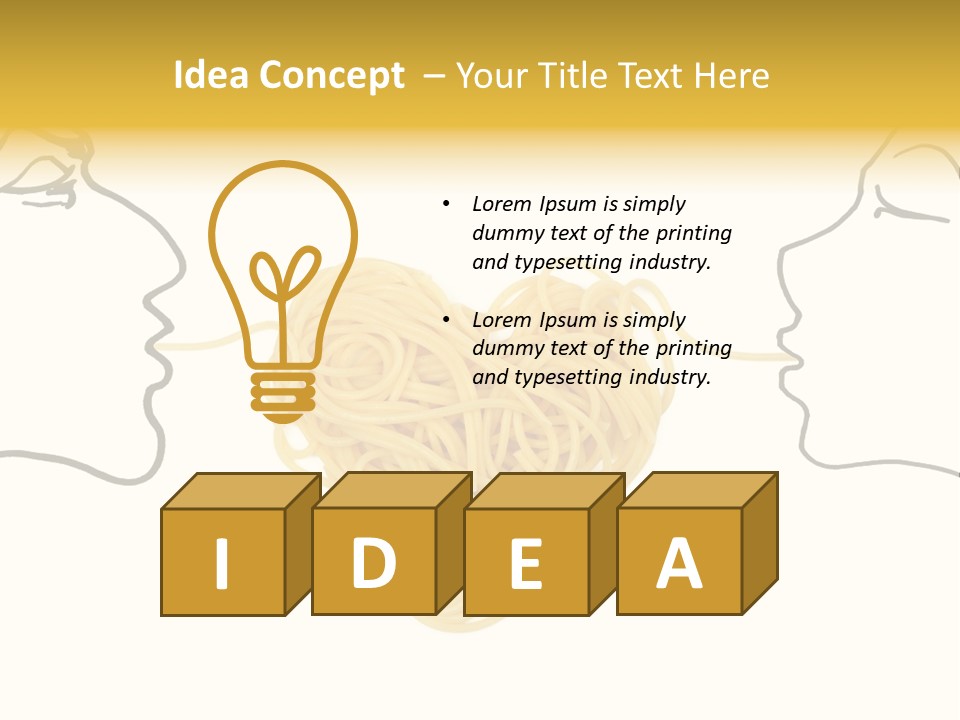 Behavior Vacations Spaghetti PowerPoint Template