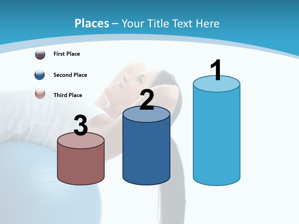 Caucasian Life Stretching PowerPoint Template