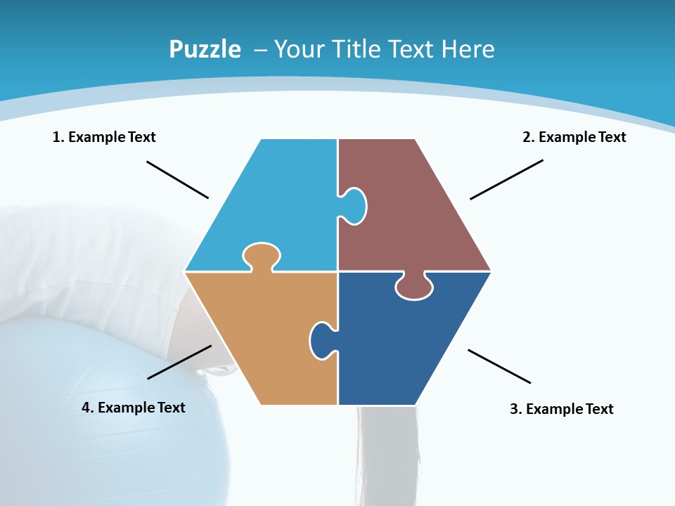 Caucasian Life Stretching PowerPoint Template