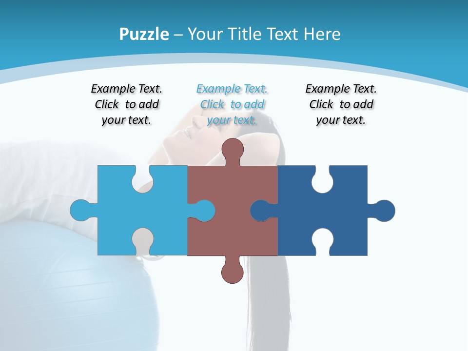 Caucasian Life Stretching PowerPoint Template