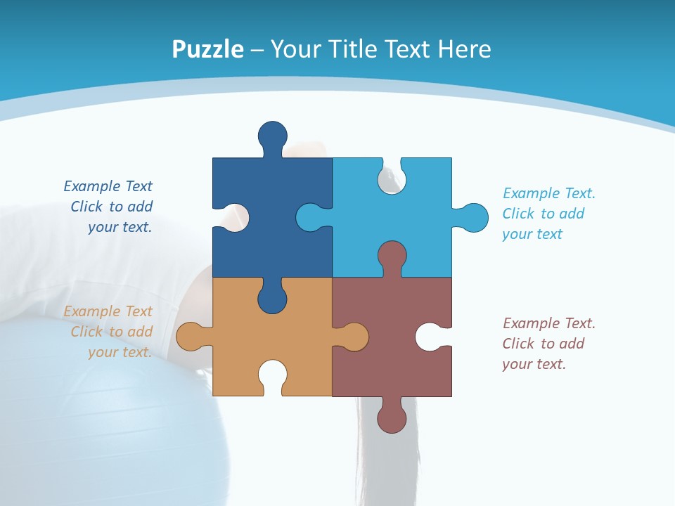 Caucasian Life Stretching PowerPoint Template