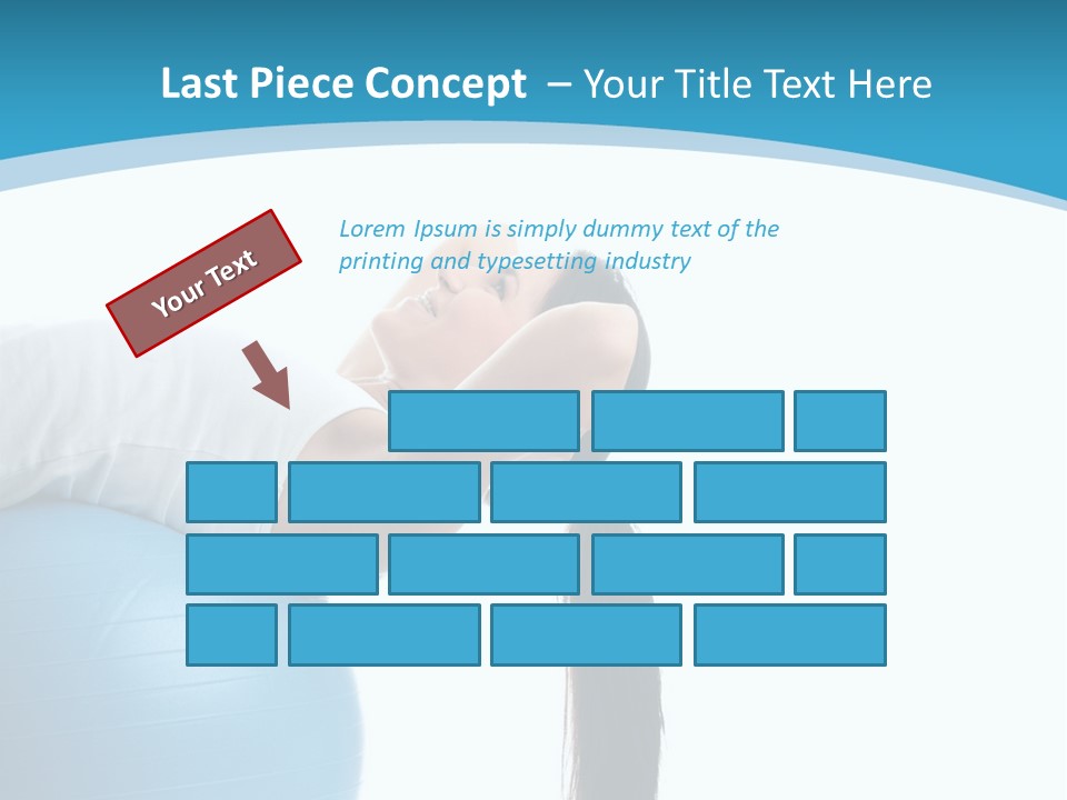 Caucasian Life Stretching PowerPoint Template