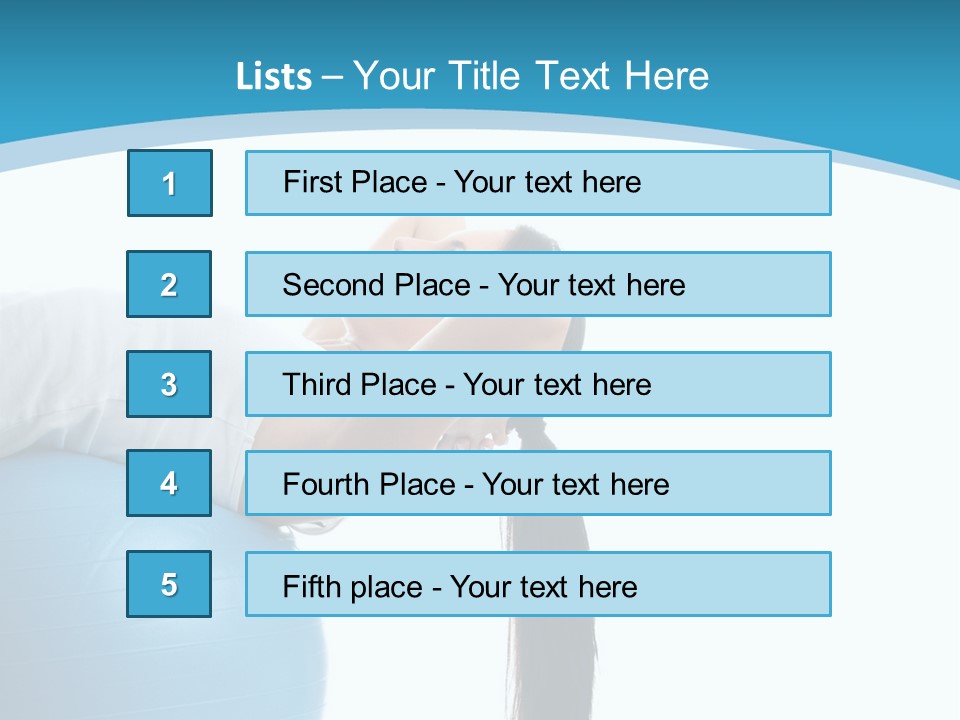 Caucasian Life Stretching PowerPoint Template