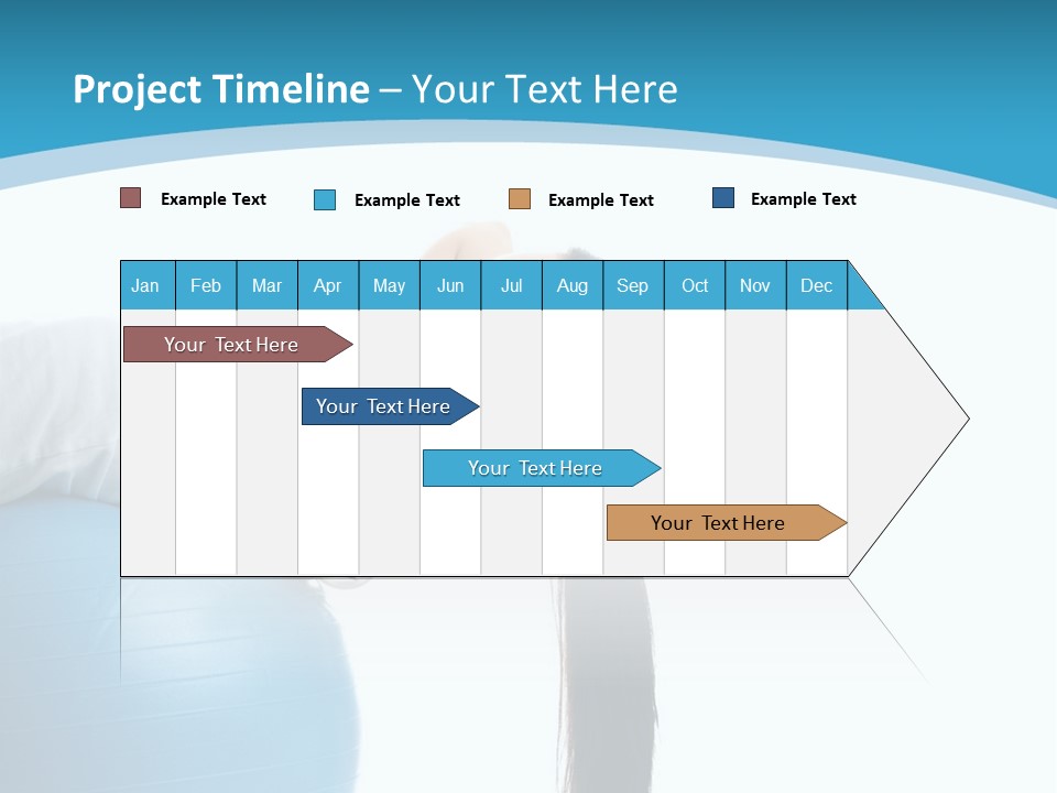 Caucasian Life Stretching PowerPoint Template