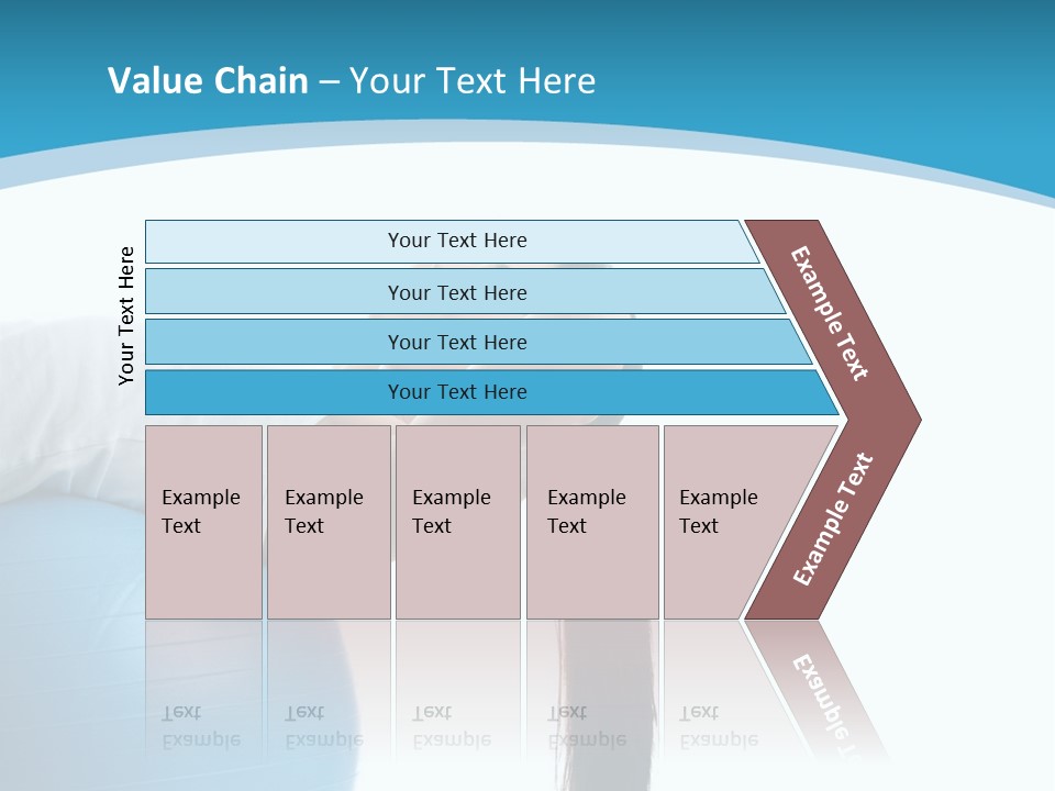 Caucasian Life Stretching PowerPoint Template