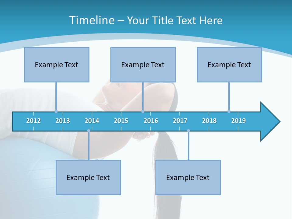 Caucasian Life Stretching PowerPoint Template