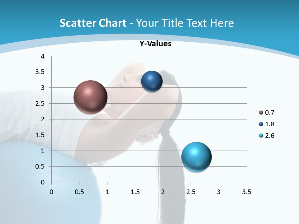 Caucasian Life Stretching PowerPoint Template