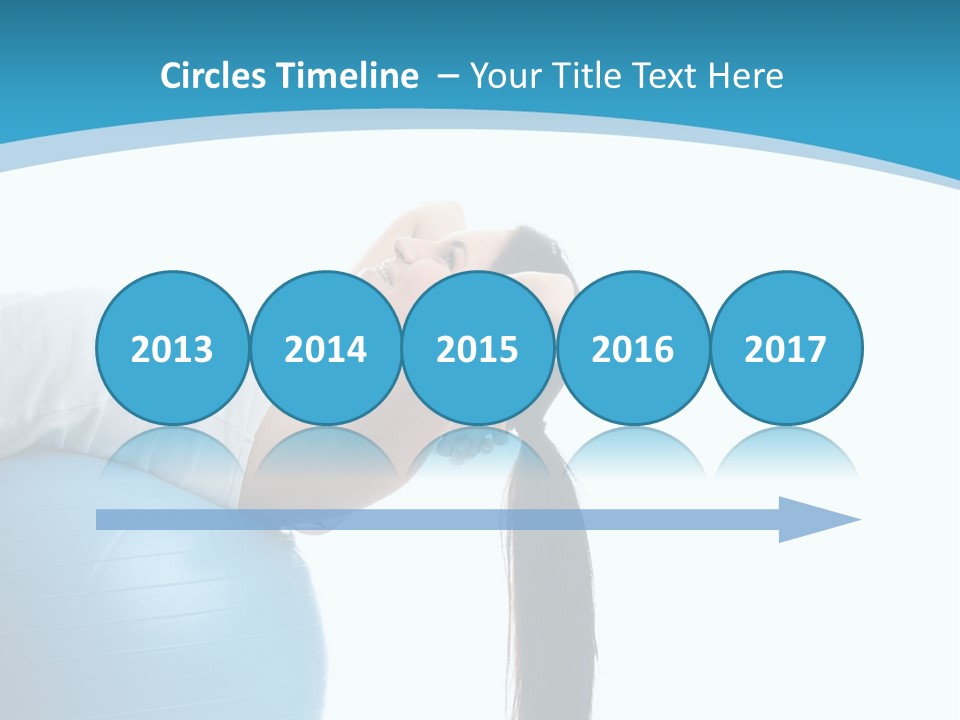 Caucasian Life Stretching PowerPoint Template