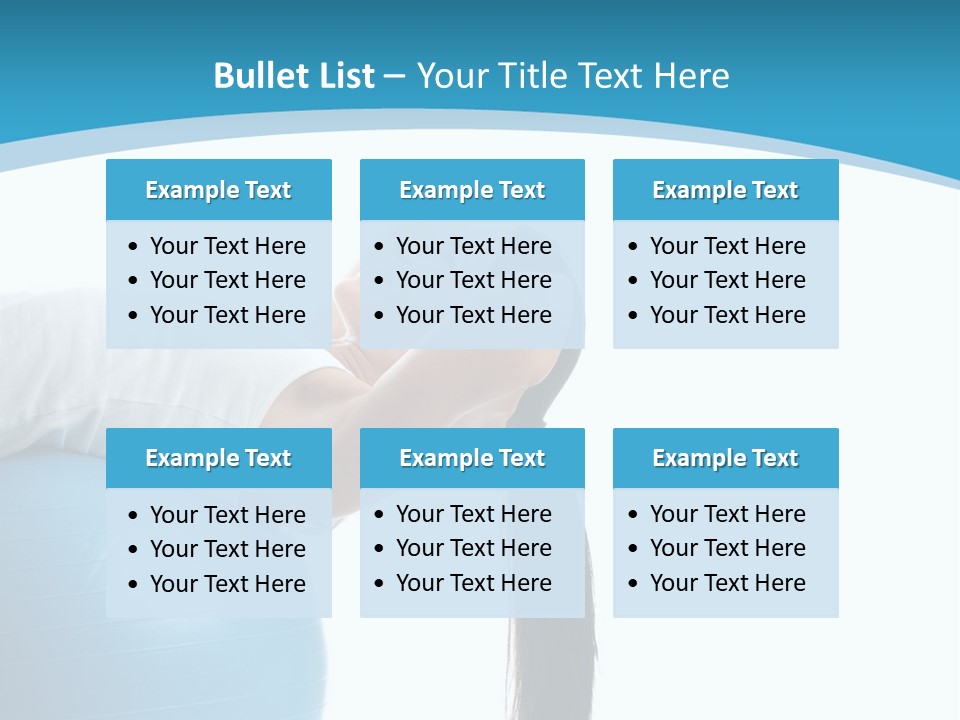 Caucasian Life Stretching PowerPoint Template