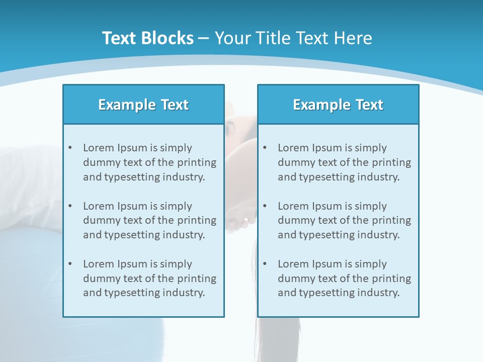 Caucasian Life Stretching PowerPoint Template