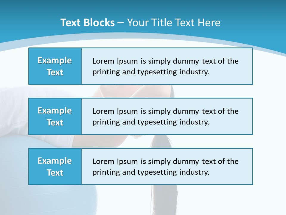 Caucasian Life Stretching PowerPoint Template