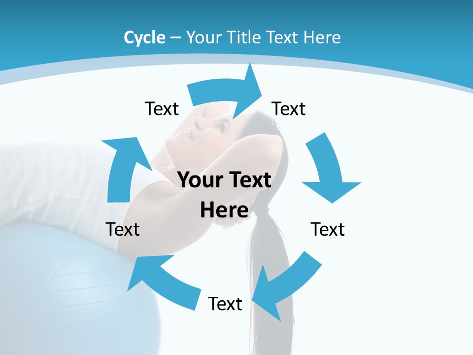 Caucasian Life Stretching PowerPoint Template