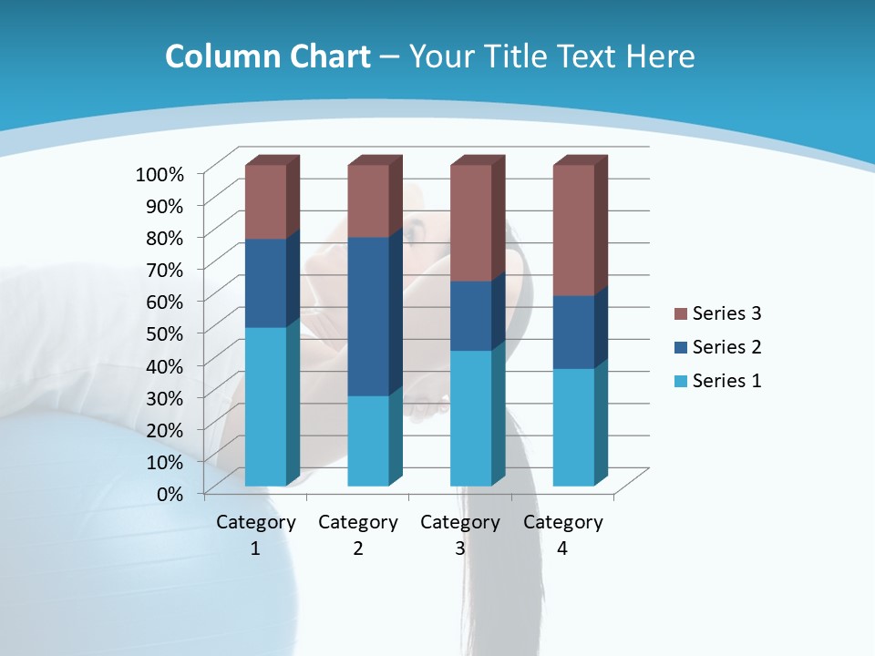 Caucasian Life Stretching PowerPoint Template