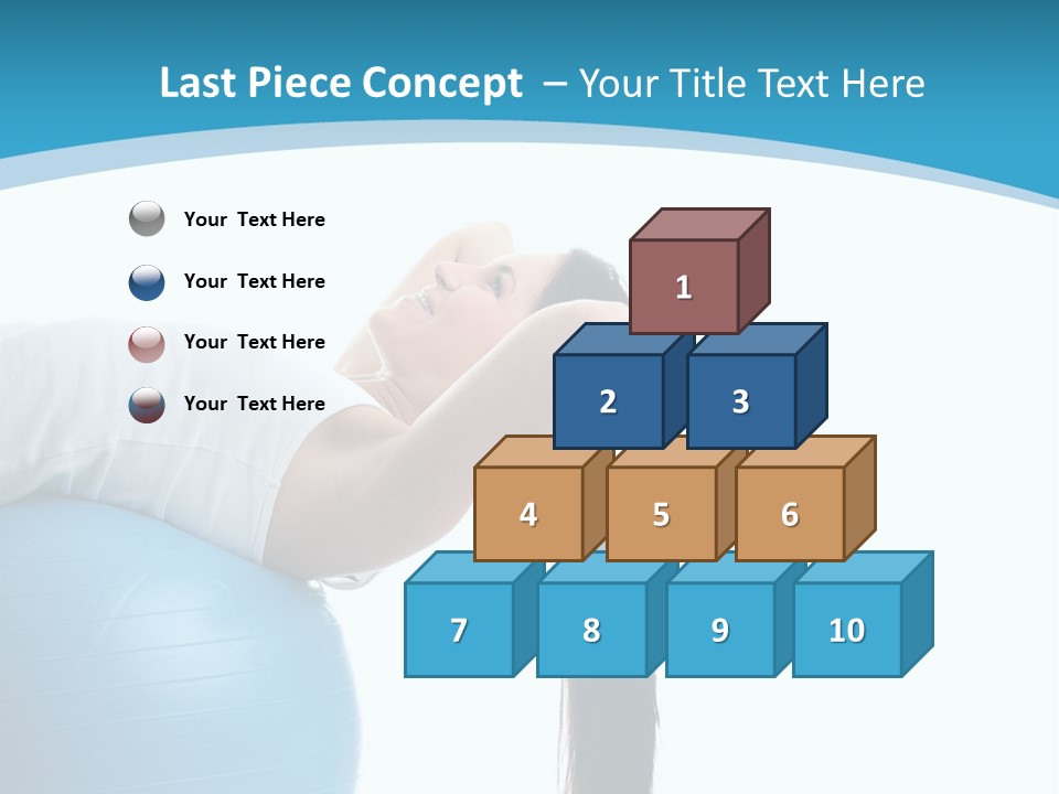 Caucasian Life Stretching PowerPoint Template