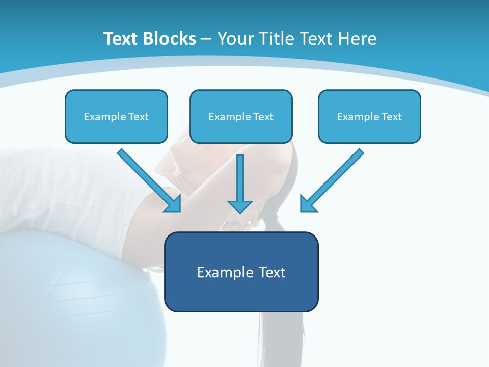 Caucasian Life Stretching PowerPoint Template