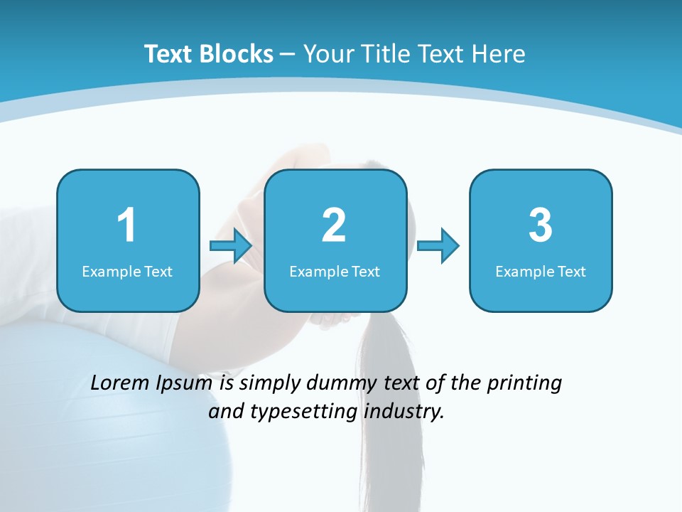 Caucasian Life Stretching PowerPoint Template