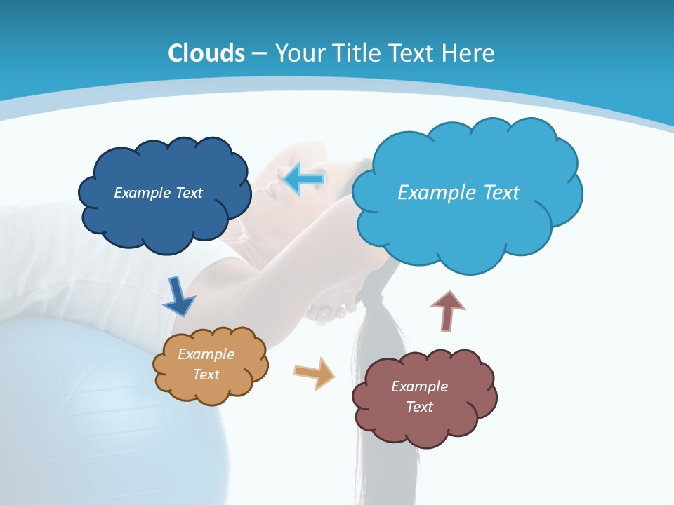 Caucasian Life Stretching PowerPoint Template