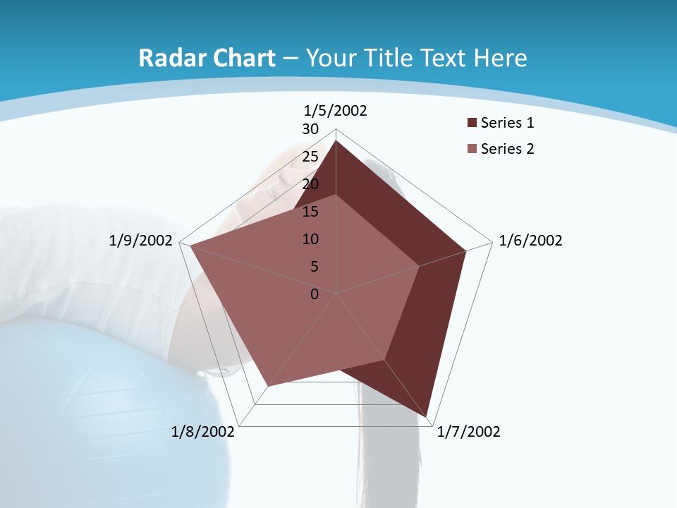 Caucasian Life Stretching PowerPoint Template