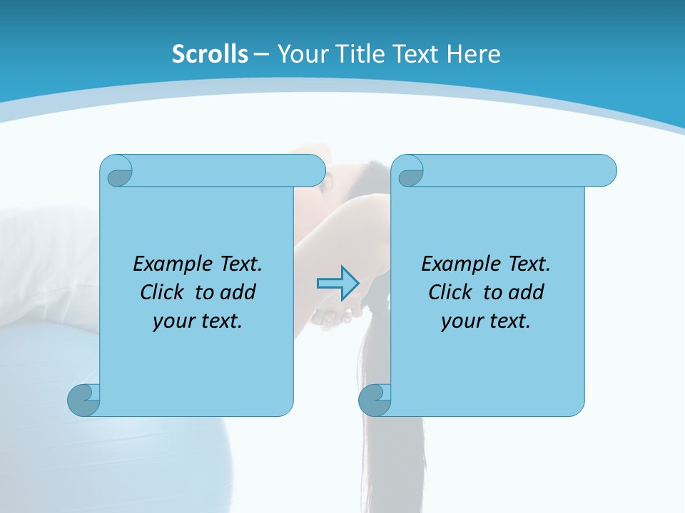 Caucasian Life Stretching PowerPoint Template