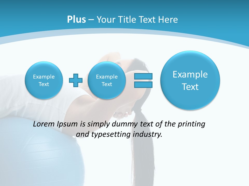 Caucasian Life Stretching PowerPoint Template