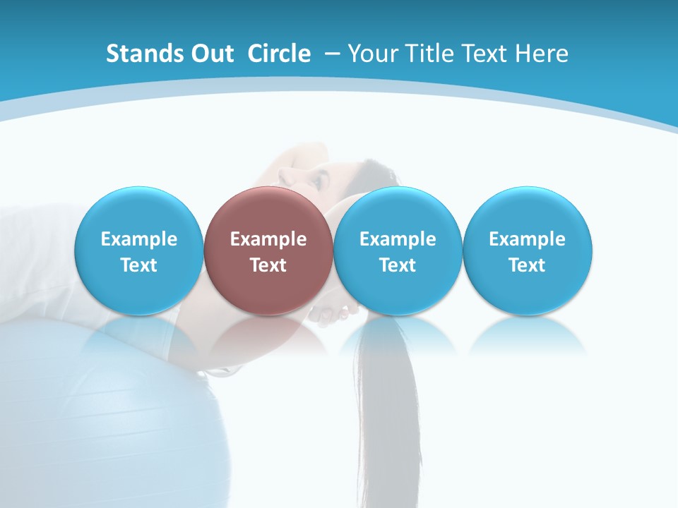 Caucasian Life Stretching PowerPoint Template