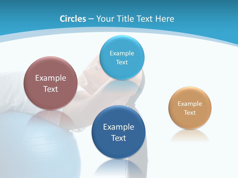 Caucasian Life Stretching PowerPoint Template